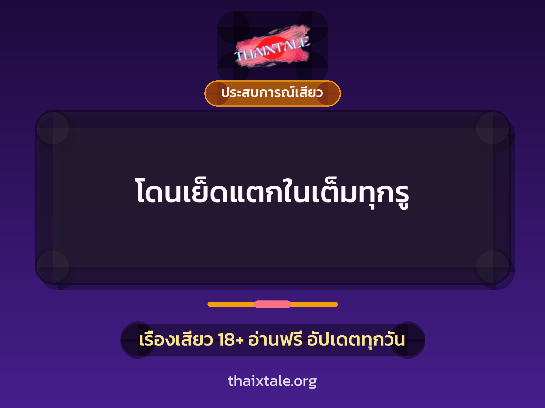 โดนเย็ดแตกในเต็มทุกรู 8 เรื่องเสียว โดนเย็ดแตกในเต็มทุกรู | ThaiXTale
