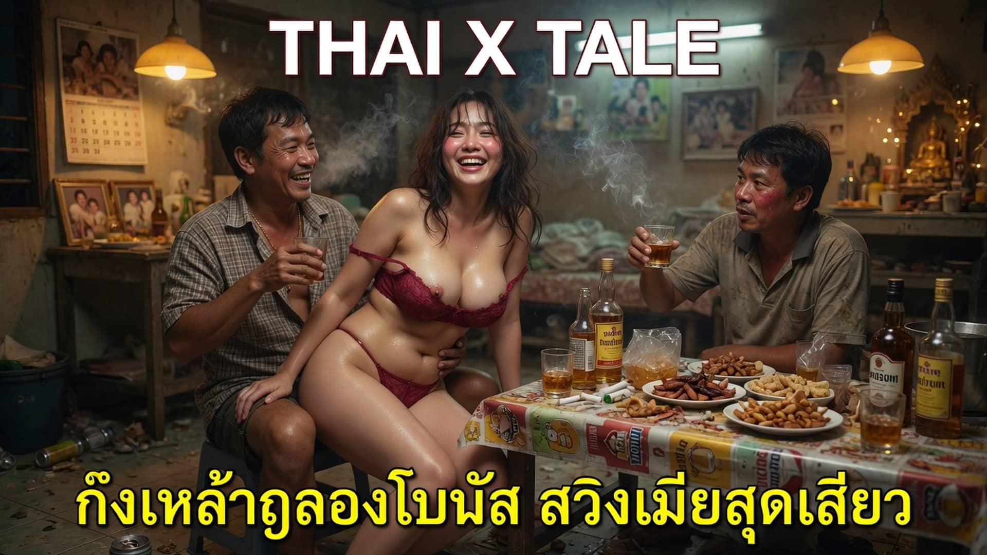 ก๊งเหล้าฉลองโบนัส สวิงเมียสุดเสียว 5 เรื่องเสียว ก๊งเหล้าฉลองโบนัส สวิงเมียสุดเสียว | ThaiXTale
