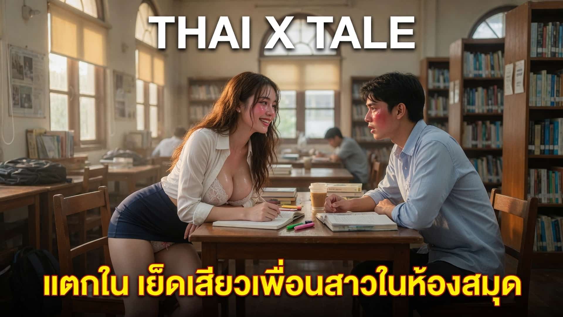แตกใน เย็ดเสียวเพื่อนสาวในห้องสมุด 2 เรื่องเสียว แตกใน เย็ดเสียวเพื่อนสาวในห้องสมุด | ThaiXTale