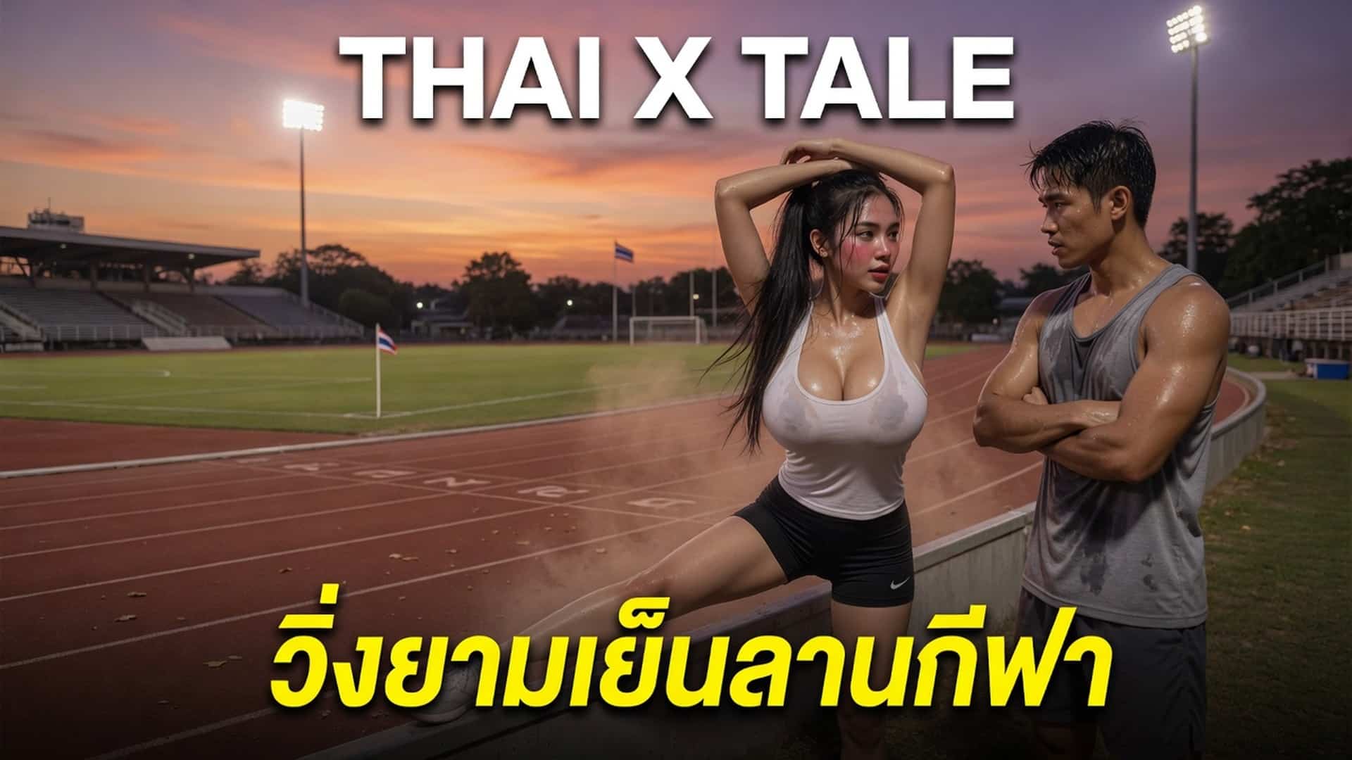 เรื่องเสียว วิ่งยามเย็นลานกีฬา | ThaiXTale