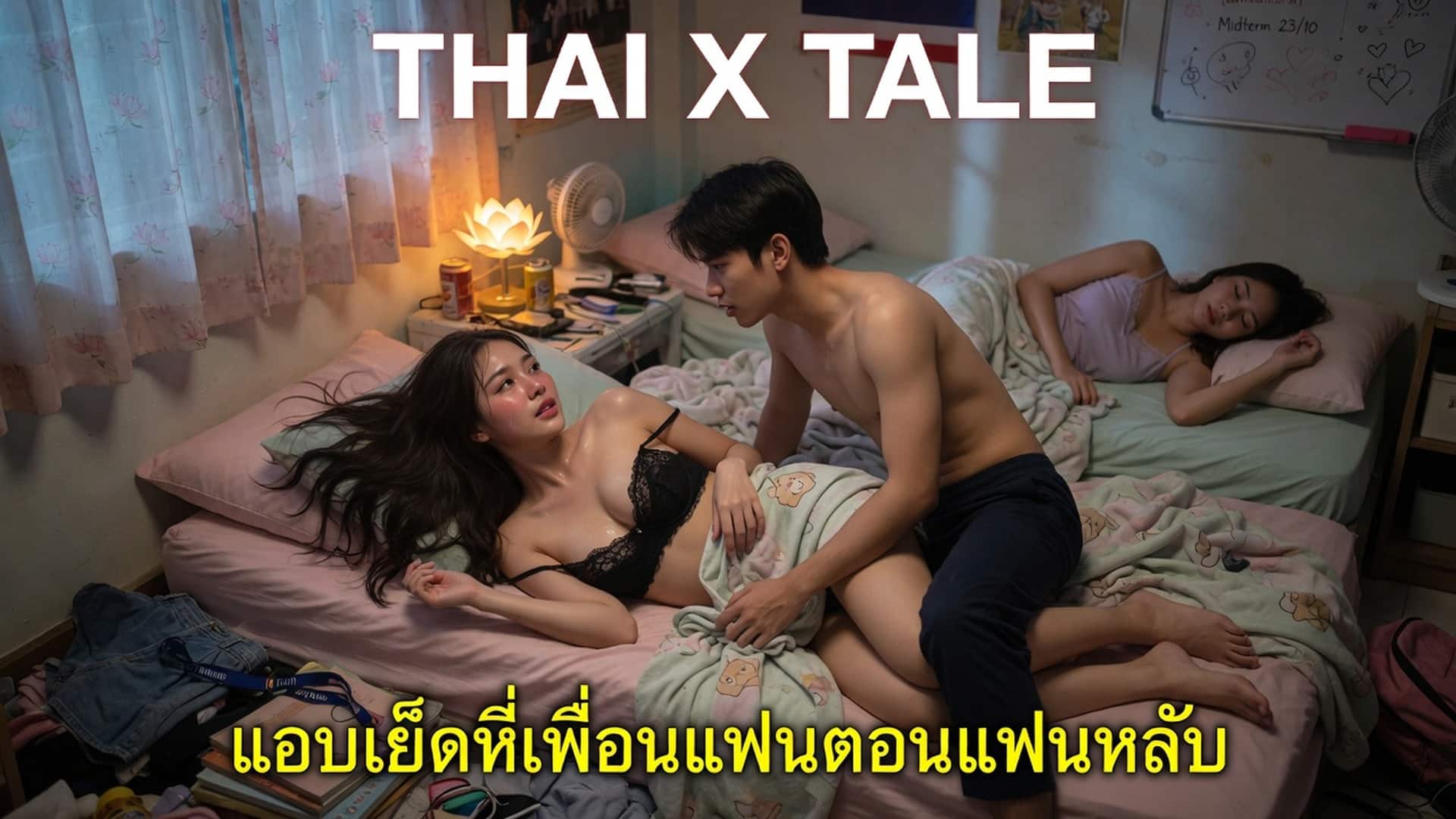 เรื่องเสียว แอบเย็ดหีเพื่อนแฟนตอนแฟนหลับ | ThaiXTale
