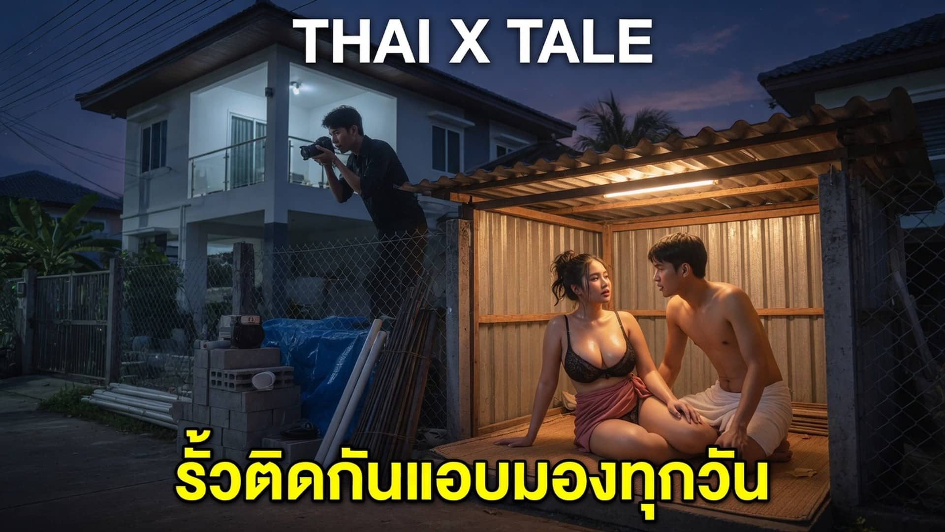 เรื่องเสียว รั้วติดกันแอบมองทุกวัน | ThaiXTale