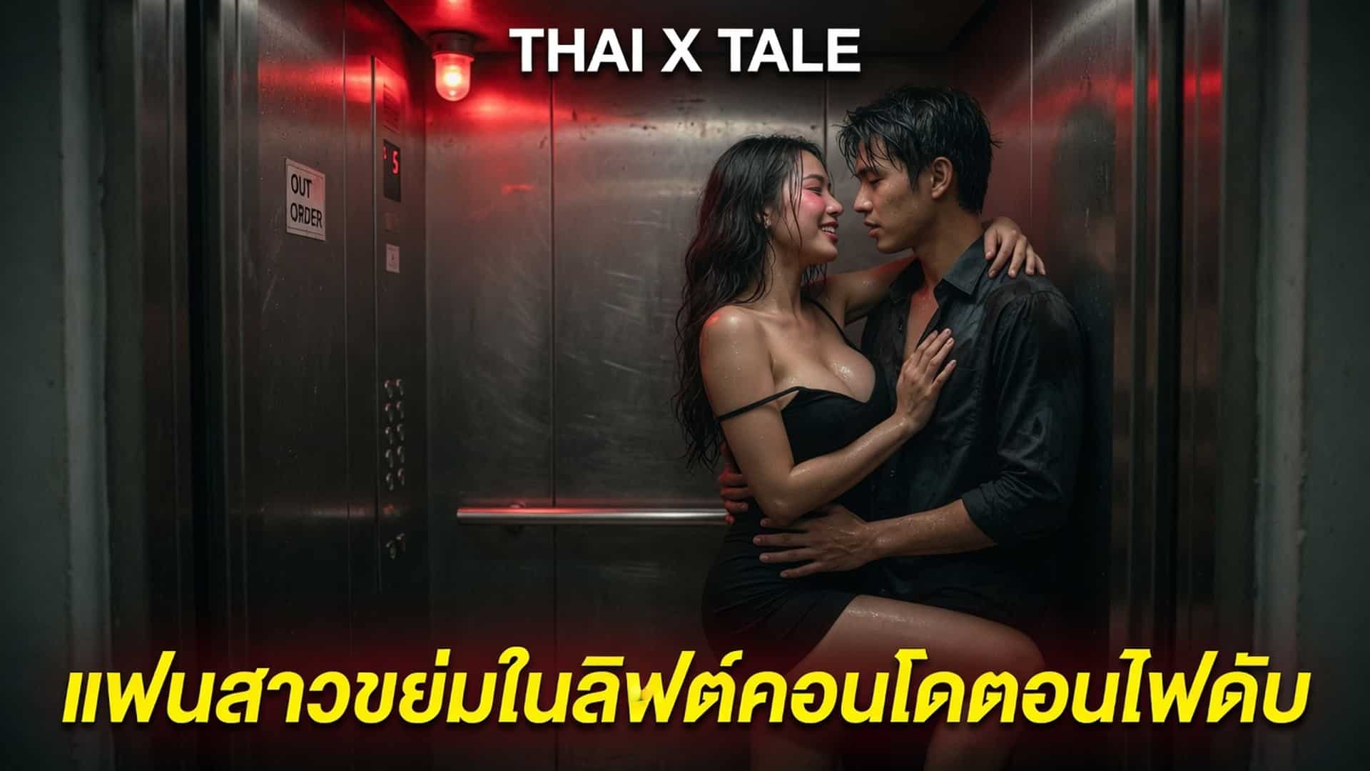 เรื่องเสียว แฟนสาวขย่มในลิฟต์คอนโดตอนไฟดับ | ThaiXTale