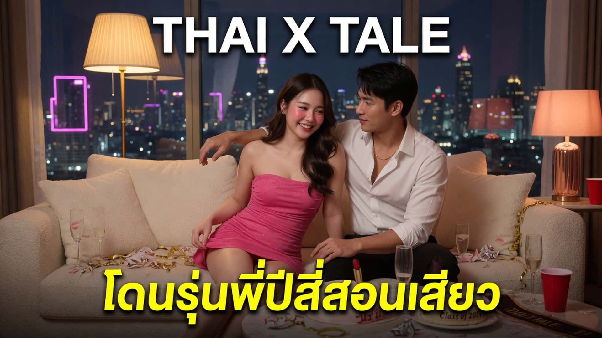 เรื่องเสียว โดนรุ่นพี่ปีสี่สอนเสียว | ThaiXTale
