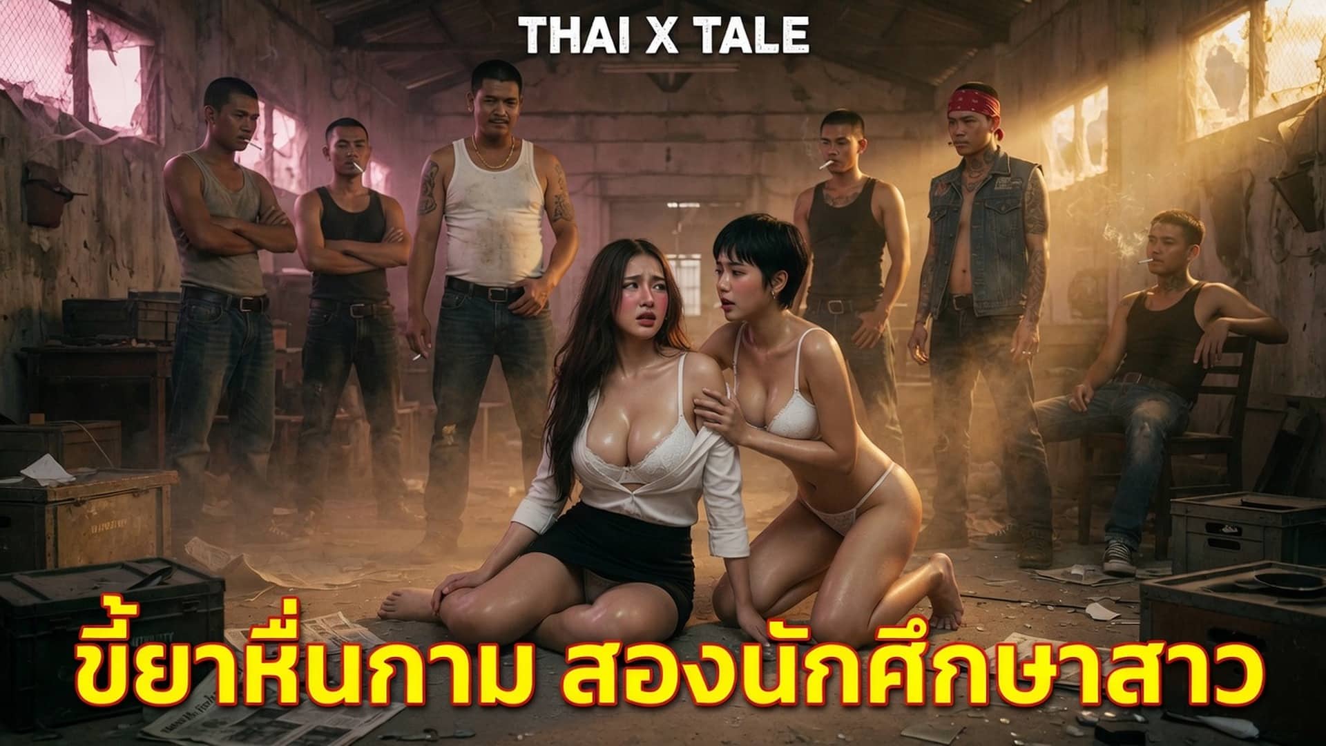 ขี้ยาหื่นกามรุมข่มขืน สองนักศึกษาสาว 1 เรื่องเสียว ขี้ยาหื่นกามรุมข่มขืน สองนักศึกษาสาว | ThaiXTale